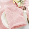 thumbnail image 3 of Yooshoverk Cotton Tassel Napkin Set, Pleated Linen Placemats for Western Table Decor, 3 of 6
