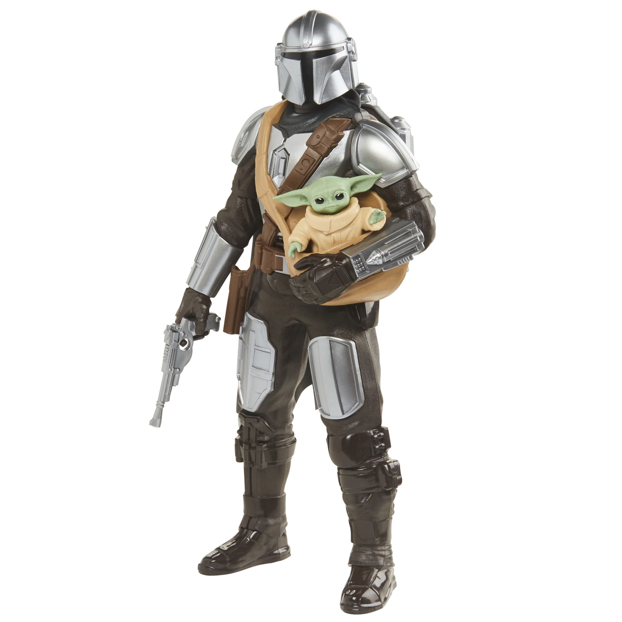 Star Wars: The Mandalorian Galactic Action The Mandalorian and Grogu Kids  Toy Action Figure for Boys and Girls Ages 4 5 6 7 8 and Up (13”) 
