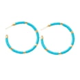 thumbnail image 3 of Aretes de aro Yuyangstore de cerámica suave 5.5 cm Azul, 3 of 8
