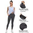 thumbnail image 2 of Vaslanda 3 Packs Women's Naked Feeling Workout Leggings - High Waisted Yoga Pants with Side Pockets Athletic Running Tights, 2 of 6
