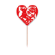 thumbnail image 1 of Corte de papel perro Animal China Zodiac Etiqueta del corazón de la bandera del palillo de dientes, 1 of 3