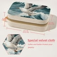 thumbnail image 5 of Sea Mew Velvet Portable Travel Organizer Box with Removable Compartment - Display Case Included - Ideal Gift, 5 of 7