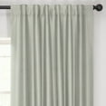 thumbnail image 3 of Half Price Drapes Silver Faux Dupioni Silk Room Darkening Curtains for Bedroom(1 Panel),50WX 96L, 3 of 13