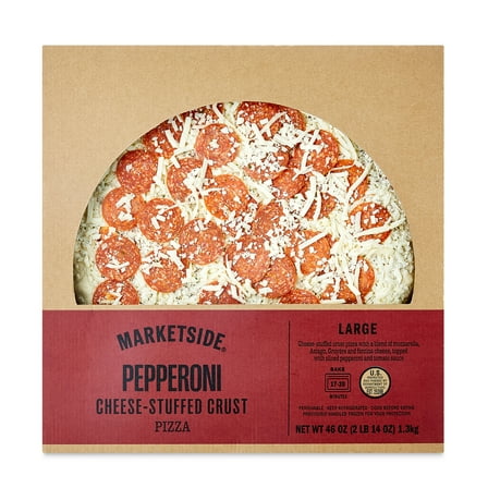 Marketside Cheese-Stuffed Crust Pepperoni Pizza, Marinara Sauce, Large, 46oz (Fresh)