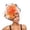 Orange, variant on Netting Headpiece in Style for Stage Performances and Parties - Distinctive Headband Accessory for Themed Shows and Events, Red