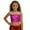 639Hot Pink2329, variant on Child Girls Sequin Glitter Leopard Print Dance Cheerleading Strapless Camisole Shirt Kids Back To School Birthday Tops