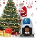 thumbnail image 2 of Bebé Jefe: Niño Africano Bolsa de regalo con cierre de cinta navideño para decoración de Navidad,40cm×52 cm., 2 of 6