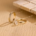 thumbnail image 4 of vylahjewellery 10K Vermeil Yellow Gold Proposal Ring Luxury Oval Cut Diamond Engagement Anniversary Ring Moissanite Forever One Birthday Gift Ring Wedding Bridal Set Ring for Her, 4 of 9