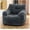 Black(M), variant on Baxluxe Plush Adult Bean Bag Chair with Headrest & Back Support,Tear Resistant Plush Fabric,Washable Cover,Comfy Lazy Lounge Chair for Indoor Use
