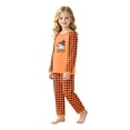 thumbnail image 5 of Halloween Pajamas Family Set - 2 piece Ghost Print Long Sleeve Tops + Pants Sets,Matching Pajamas for Family Holiday Night for 130 Pjs, 5 of 7