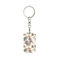 thumbnail image 2 of Uemuo Flying Butterflies-1 Pattern Rectangular Metal Keychain - Durable, Stylish, and Personalized Key Ring for Men and Women,Engraved Keychain,Gift Slim Sturdy Keychain, 2 of 7