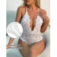 thumbnail image 1 of Mono sexy de encaje con entrepierna abierta y espalda descubierta para mujer, ropa interior sexy de talla grande, 1 of 5