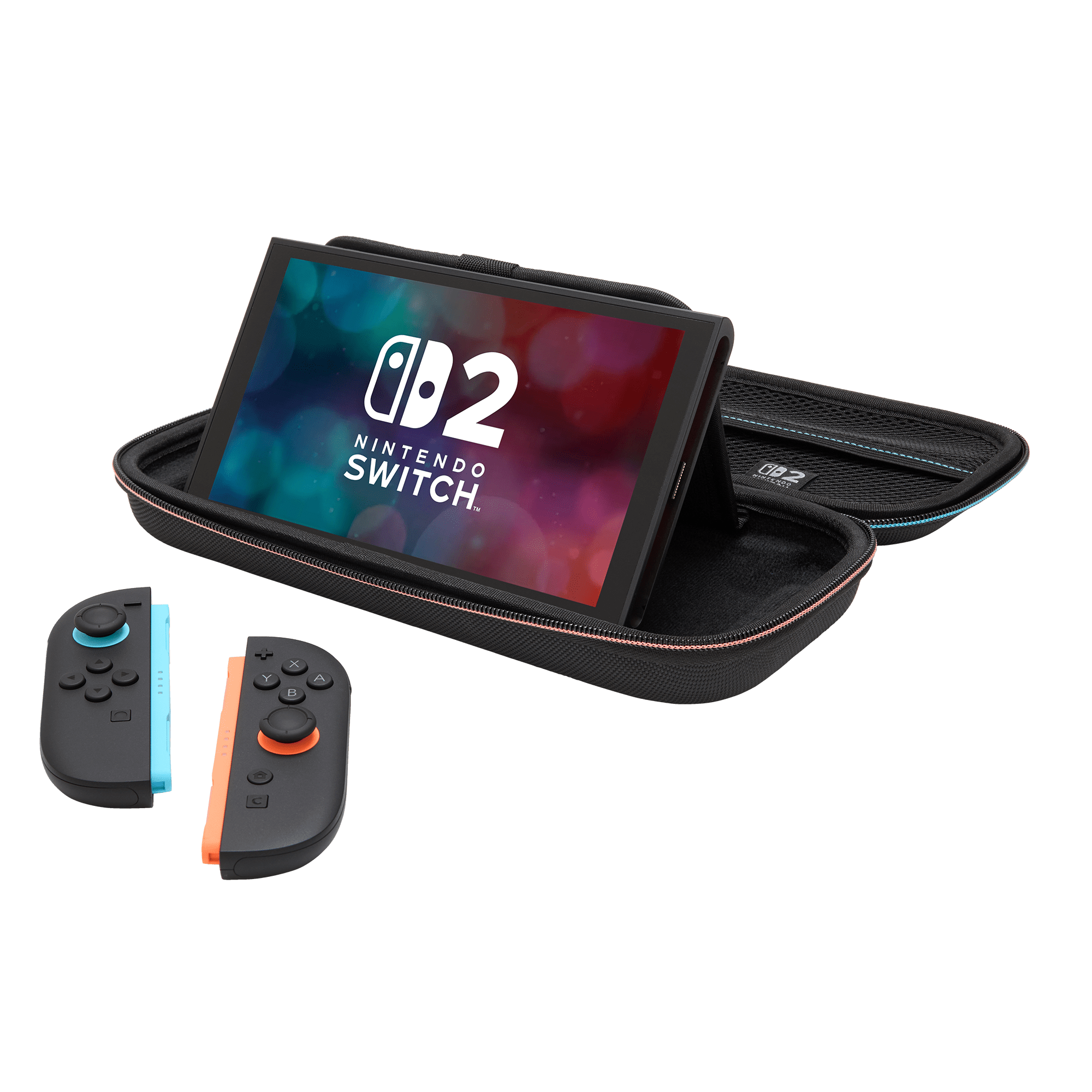 PowerA Protection Case for Nintendo Switch 2 - Black, Officially Licensed, Protective Storage, Holds up to 9 Game Cards and 2 microSD Express Cards, Integrated Play Stand