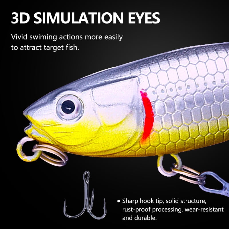 HENGJIA Fishing Lures Top Water Lures Hard Fishing Lures Kit Sinking Fishing Lures Set ‎for Saltwater Freshwater Bass, Redfish, Trout, Walleye