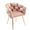 Pink | 1 Pack, variant on Tcbosik Velvet Fabric Upholstered Chairs Set of 2, Modern Vanity Armchair with Gold Metal Legs, Comfy Vanity Chair for Home Office, Living Room, Bedroom, Beige