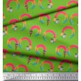 thumbnail image 3 of Soimoi Green Cotton Cambric Fabric Paint Brush Abstract Print Sewing Fabric Yard 56 Inch Wide, 3 of 3