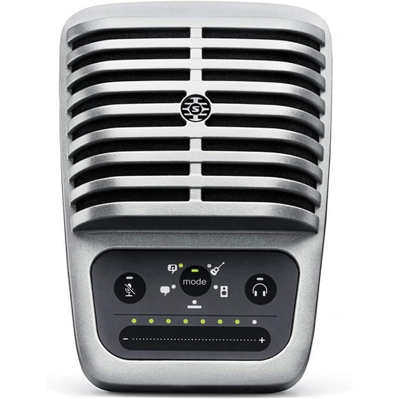Shure MV51 Digital Large-Diaphragm Condenser Microphone with USB, Lightning and USB-C Cables - 5 DSP Preset Modes (Speech, Singing, Flat, Acoustic Instrument, Loud)