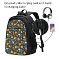 thumbnail image 2 of Disketp Pumpkin Travel Laptop Backpack, Laptops Backpack with USB Charging Port, Water Resistant Computer Bag Gift for Men & Women, 2 of 7