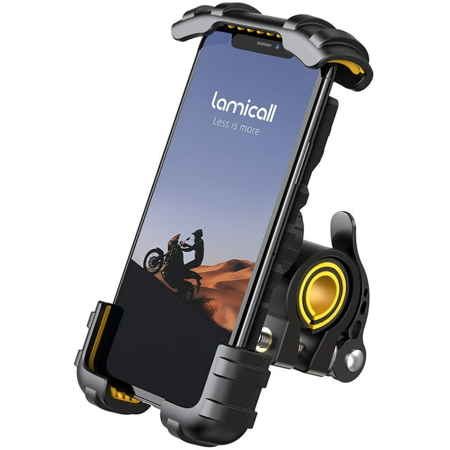 Soporte de teléfono para bicicleta Lamicall, soporte de motocicleta para iPhone Samsung