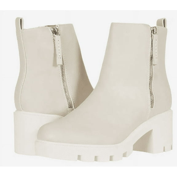 DV Dolce Vita OFF-WHITE Women's Nicola Lug-Sole Booties, US 6M