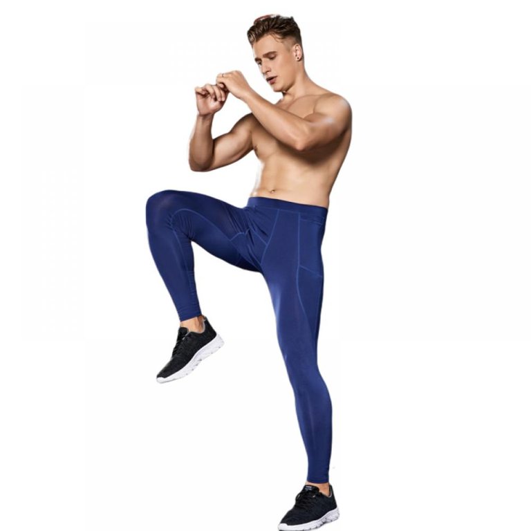 Men's Compression Pants Athletic Leggings with Pocket 