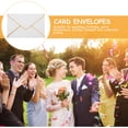 thumbnail image 4 of Luxshiny 50Pcs Compact White Envelopes Paper for Invitations Wedding Party Events, 4 of 7