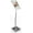 Silver, variant on Sign Display Stand for 11x17 Graphics, Poster Stand with Front-loading Snap-open Poster Frame Holds Signs in Portrait and Landscape, Silver, Aluminum and Steel (YCH1711SV)