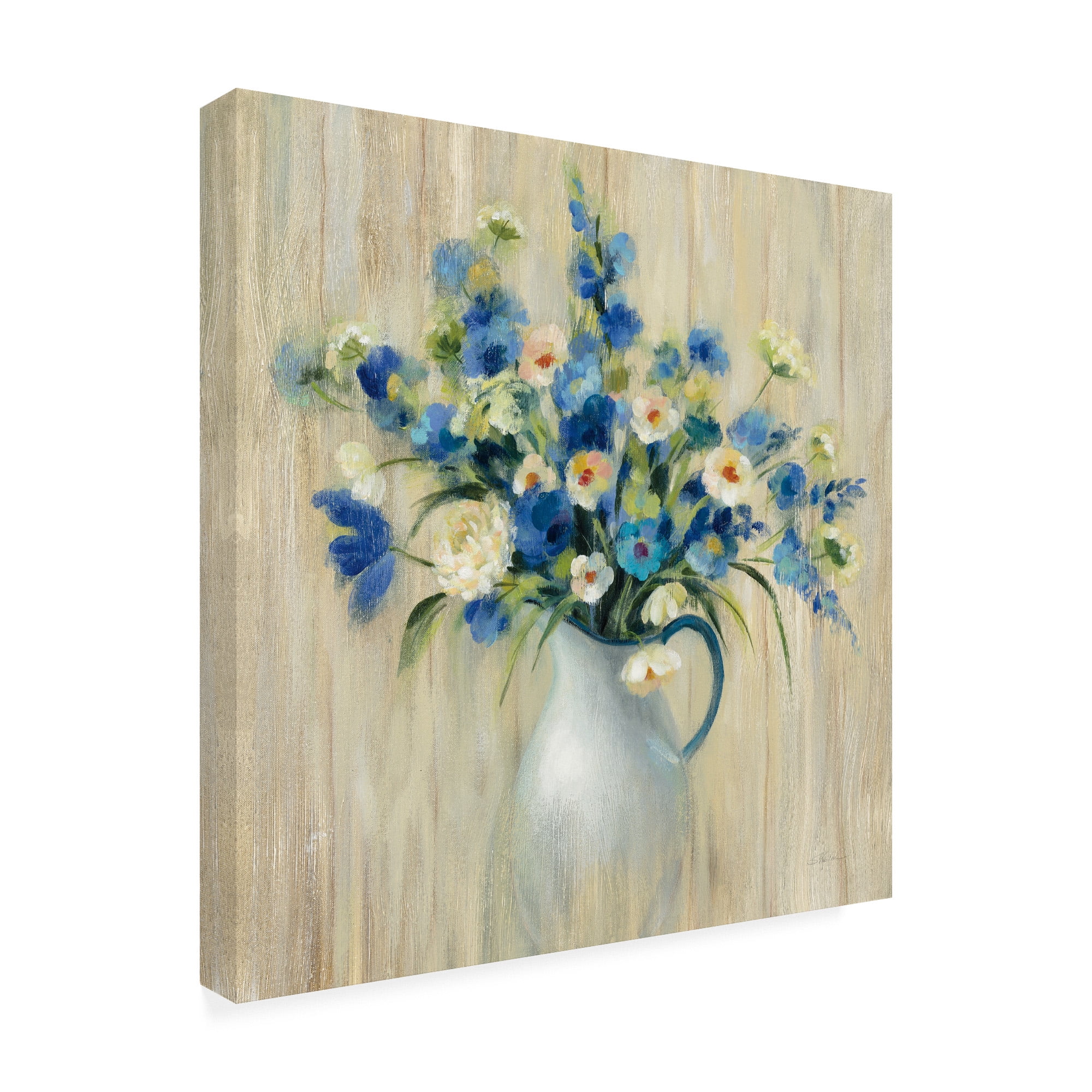 Trademark Fine Art 'Coastal Bouquet' Canvas Art by Silvia Vassileva