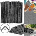 thumbnail image 3 of Black Flexible Plastic Drinking Straws, Pack of 500/200/100, Disposable Bendy Straws for Everyday Use, 3 of 4