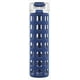thumbnail image 1 of Botella de Agua de Vidrio Ello Syndicate con Tapa de Volteo de un Toque Azul Audaz 20 Onzas, 1 of 3