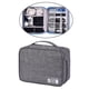 thumbnail image 4 of Organizador de electrónica organizador impermeable bolsa para accesorios electrónicos doble almacenamiento a prueba - Grey Gris perfecl Estuche de almacenamiento, 4 of 8