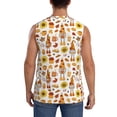 thumbnail image 4 of Bixox Men's Gnomes Autumn Harvest Printed Shirt Sleeveless Fitness Tank Top-Small, 4 of 7