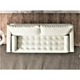 thumbnail image 5 of Uspridefurniture Angulo 69.7'' Faux Leather Square Arm Sofa -White, 5 of 5