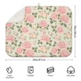 thumbnail image 2 of Microfibre Drying Mat for Kitchen Beautiful Pink Roses Bush Dish Drying Drainer Mat Absorbent Pioneer Drying Mat Washing Up for Glass, Plate & Cup 18inch X 24inch, 2 of 5