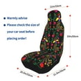 Sikiie Mexican Flower 2 Car Seat Protector 2 Pack Car Seat Cushion Mat