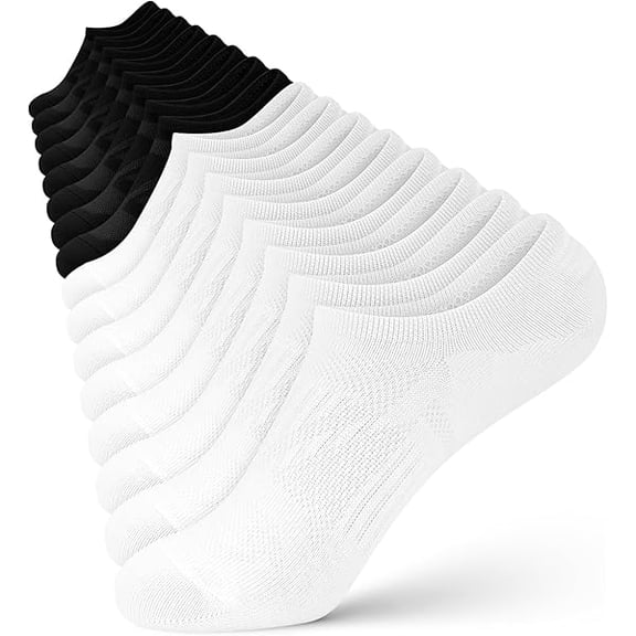 Eryueer No Show Socks Women - 8 Pairs Ankle Socks for Women, Low Cut Socks Short Cotton Socks, Invisible Casual Socks