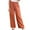 Orange, variant on Admvng Pants for Women Fashion Spring and Summer Versatile Wide Leg Solid Color Lace Up Wide Leg Pants S-3XL
