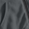 thumbnail image 5 of Zynoxe Men's Hooded Sweatshirt with Side Pockets & Elastic Cuffs Hem Zip Up Drawstring Hoodie Fashionable Printed Sweatshirt for Men Versatile Solid Color Long Sleeve Sweatshirt Jacket L, 5 of 7