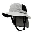 thumbnail image 2 of Waterproof Wide Brim Sun Hat UV Protection Bucket Hat, Lightweight Adjustable Strap Outdoor Fishing Surfing Cap, Breathable Sun Protection Hat for Beach Hiking Travel Fishing Use, 2 of 8
