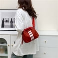 thumbnail image 2 of Bolso de hombro para mujer Bolso bandolera con correa ajustable deportiva de gran capacidad (Rojo), 2 of 7