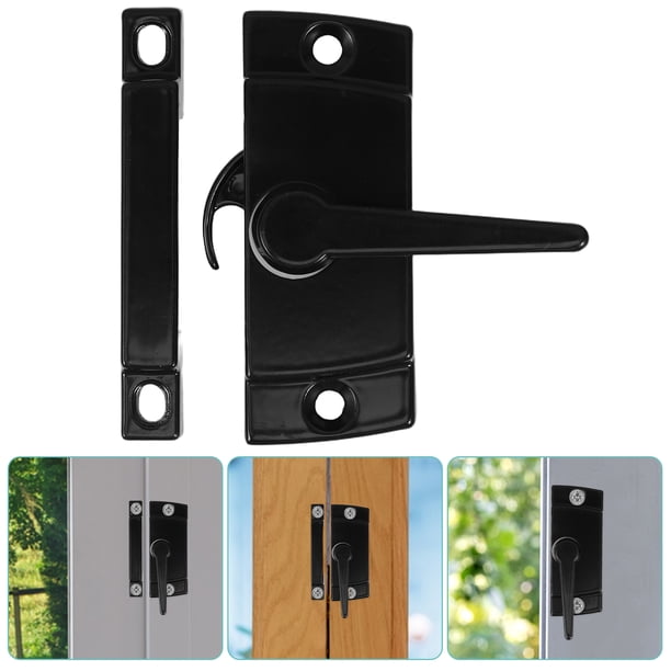 2-Pack Window Sash Lock & Keeper – White Cam Latch, Sliding Window Parts With 8 Screws