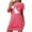 Hot Pink, variant on Petite Nightgowns for Women Cute Cat Graphic Nightdress Short Sleeve Crewneck Sleepwear Comfort Soft Short Pajama Dress Casual Loose Fit Lounge Night Gown
