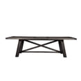 thumbnail image 4 of Alpine Furniture Newberry Wood Extension Dining Table in Salvaged Gray, 4 of 5