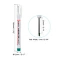 thumbnail image 2 of Unique Bargains Deep Hole Marker Pens Green Ink Deep Drill Hole Long Nose Scriber Carpenter Pen 4 Pack, 2 of 6