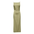 thumbnail image 5 of Elegant Women's Long Evening Dress Satin Backless Strapless Gown For Party Wedding Prom Night Out Formal Occasions, 5 of 6