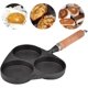 thumbnail image 2 of Mini Sartén para Huevos 3 Formas Tortilla De Hierro Fundido Sartén Huevo Hamburguesa Huevo Frito Olla,11 Afortunado Sencillez, 2 of 5