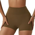 thumbnail image 1 of La cintura alta del entrenamiento del gimnasio del doblez de la yoga de los pantalones cortos apretados de las mujeres pone en cortocircuito los pantalones calientes de elevación de la nalga, 1 of 6