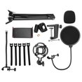 thumbnail image 1 of Microphone Arm Stand, Microphone Bracket, Adjustable Angle and Height Desktop Wear Resistant for Vertical Installation or Other Nb-35 Standard Microphone, 1 of 7