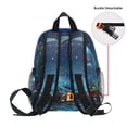 thumbnail image 5 of FORMRS School Backpack with Front Zippered Pocket 12" Student Travel Daypack, Floral Occean, 5 of 6