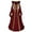 H-Red1620, variant on FEIFLY Women Long Dresses Retro Hooded Dress With Flared Sleeves Performance Solid Color Festival Clothing